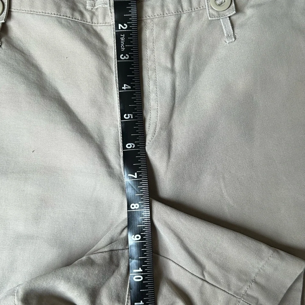 Gap Khakis Shorts Size 6 Beige Chino Slash Pockets Summer Vacation Everyday